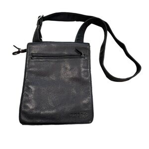 FOSSIL Black Leather Crossbody Bag